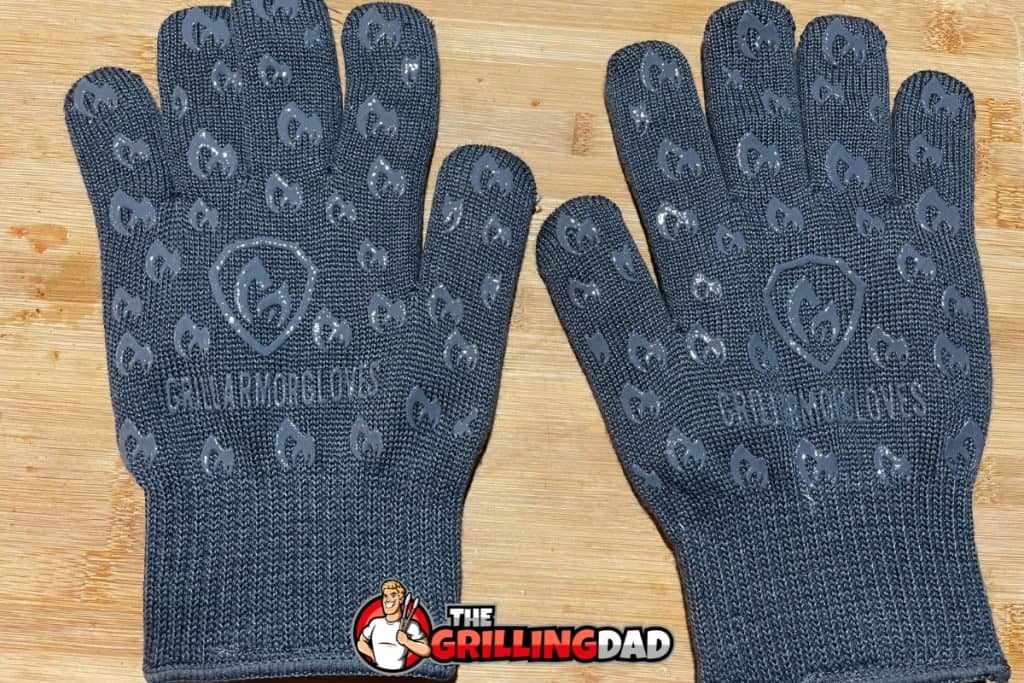 Grill Armor Gloves: Grill Armor Mitts - Grey