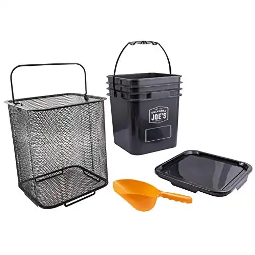 Oklahoma Joe’s 5159038W01 Pellet Bucket Kit, Black