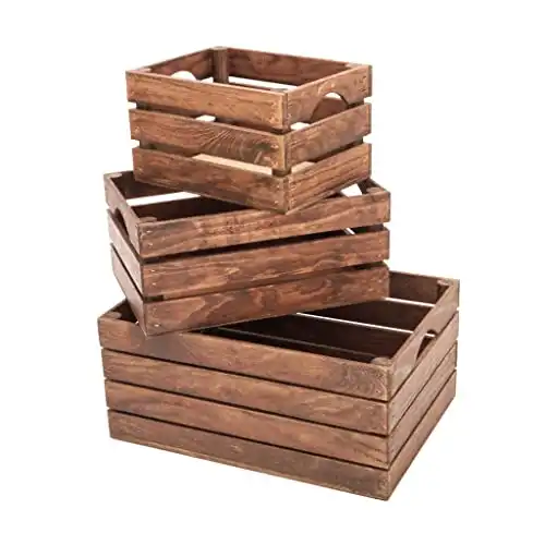 Rustic Wood Crates for vintage decorative display