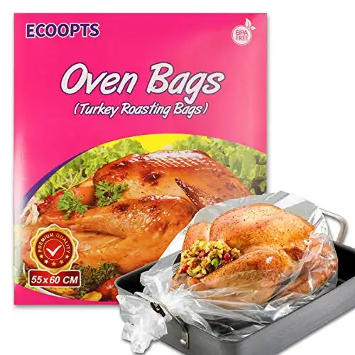 ECOOPTS Turkey Oven Bags Large Size Oven Cooking Roasting Bags for Chicken Meat Ham