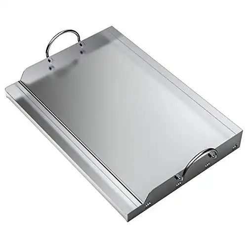 Universal Stainless Steel Rectangular Griddle for Gas Grills